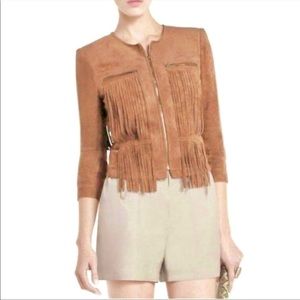 Bcbg Maxazria Faux Suede Fringe Jacket - sold